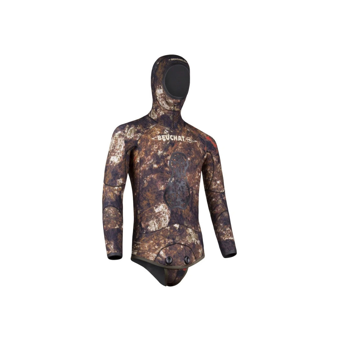 Beuchat 5mm Mens Rocksea Spot Camouflage Freediving Wetsuit Pieces