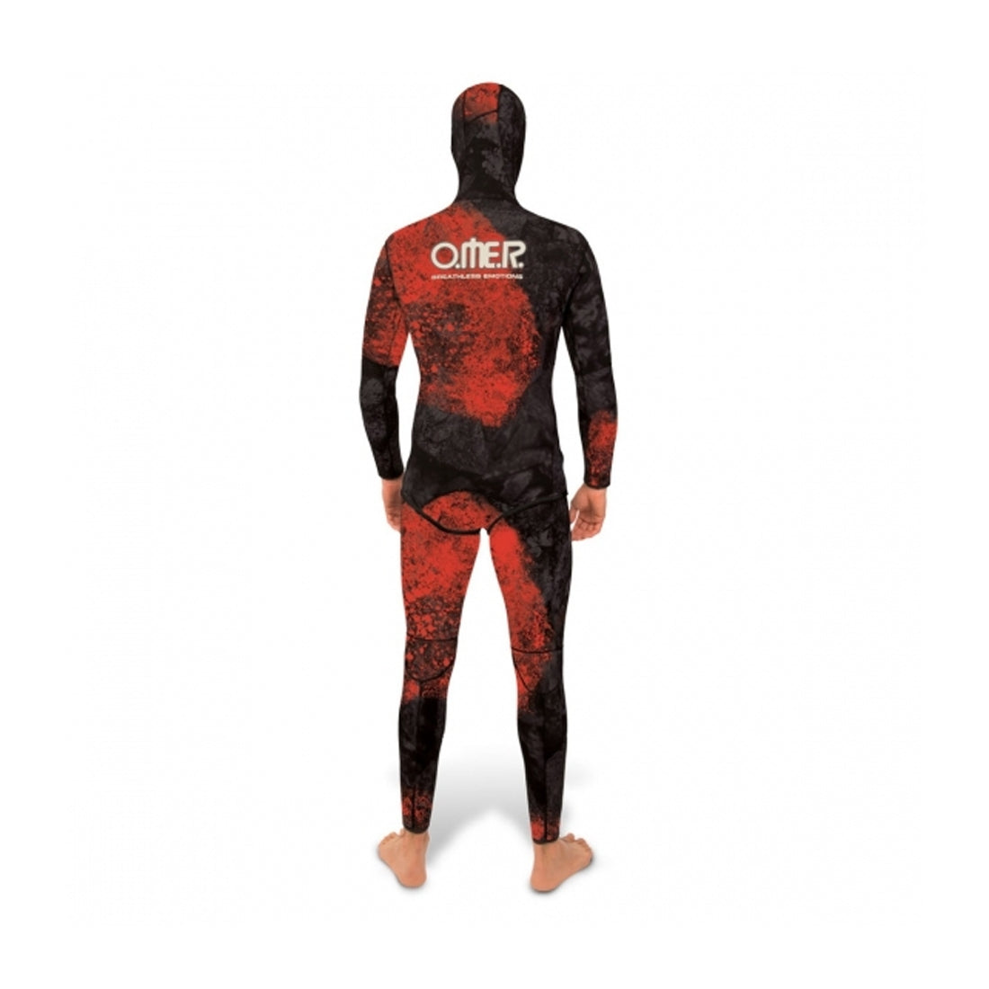 OMER Red Stone 5mm 2-Piece Men's Spearfishing Camo Wetsuit - Top and Bottom