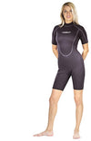 3mm Akona Shorty Shortie Spring Wetsuit for Scuba Diving, Snorkeling, Surfing , Watersports Womens