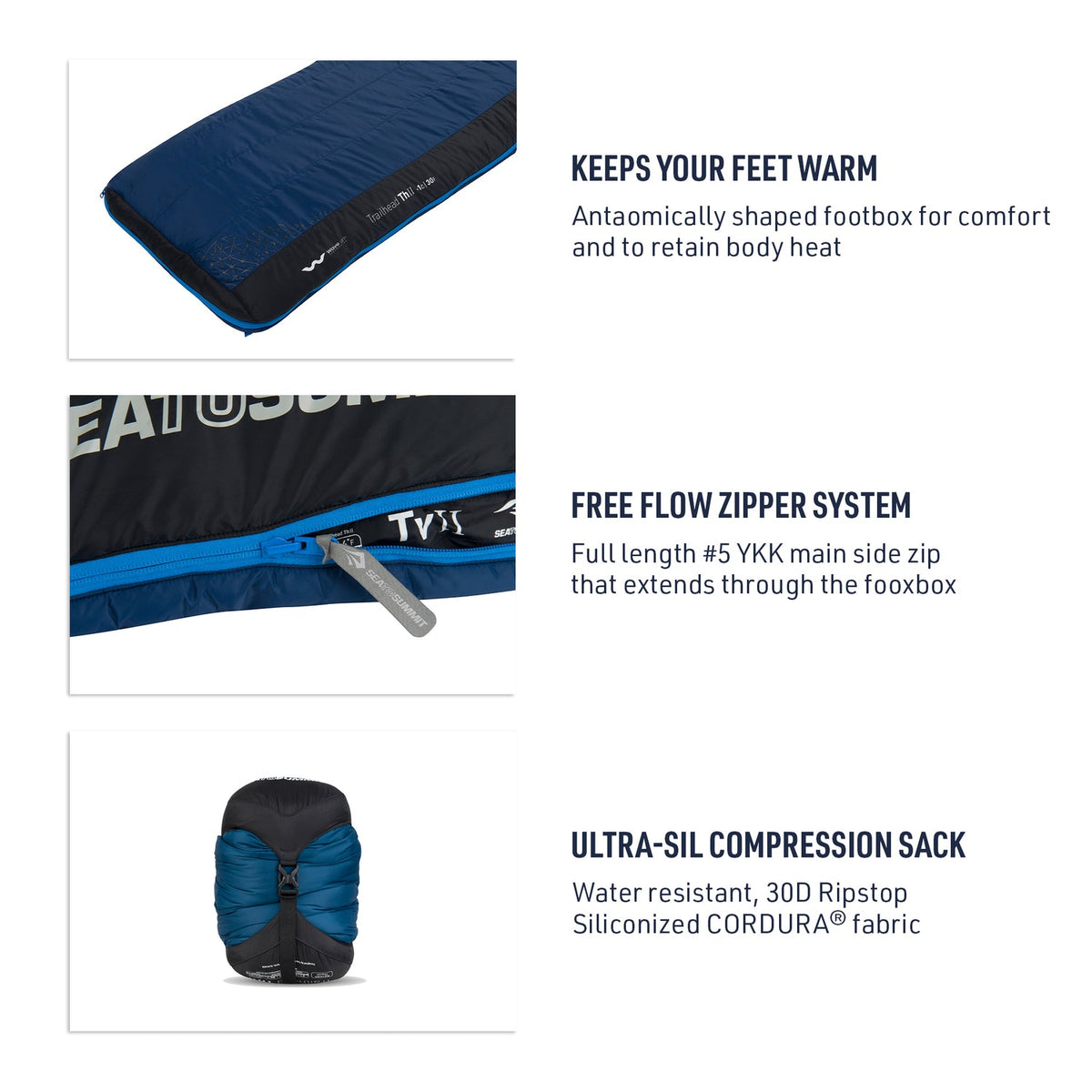 Sea to Summit Trailhead ThII Synthetic Sleeping Bag 30F – House of