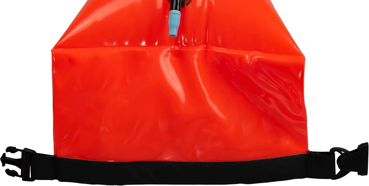 Bouée De Natation CRESSI Glide 28L Orange – Gonflable, Visible, Sécurité Eau Libre – Pour Nageurs, Plongeurs, Triathlètes (Compartiment Sec Inclus)