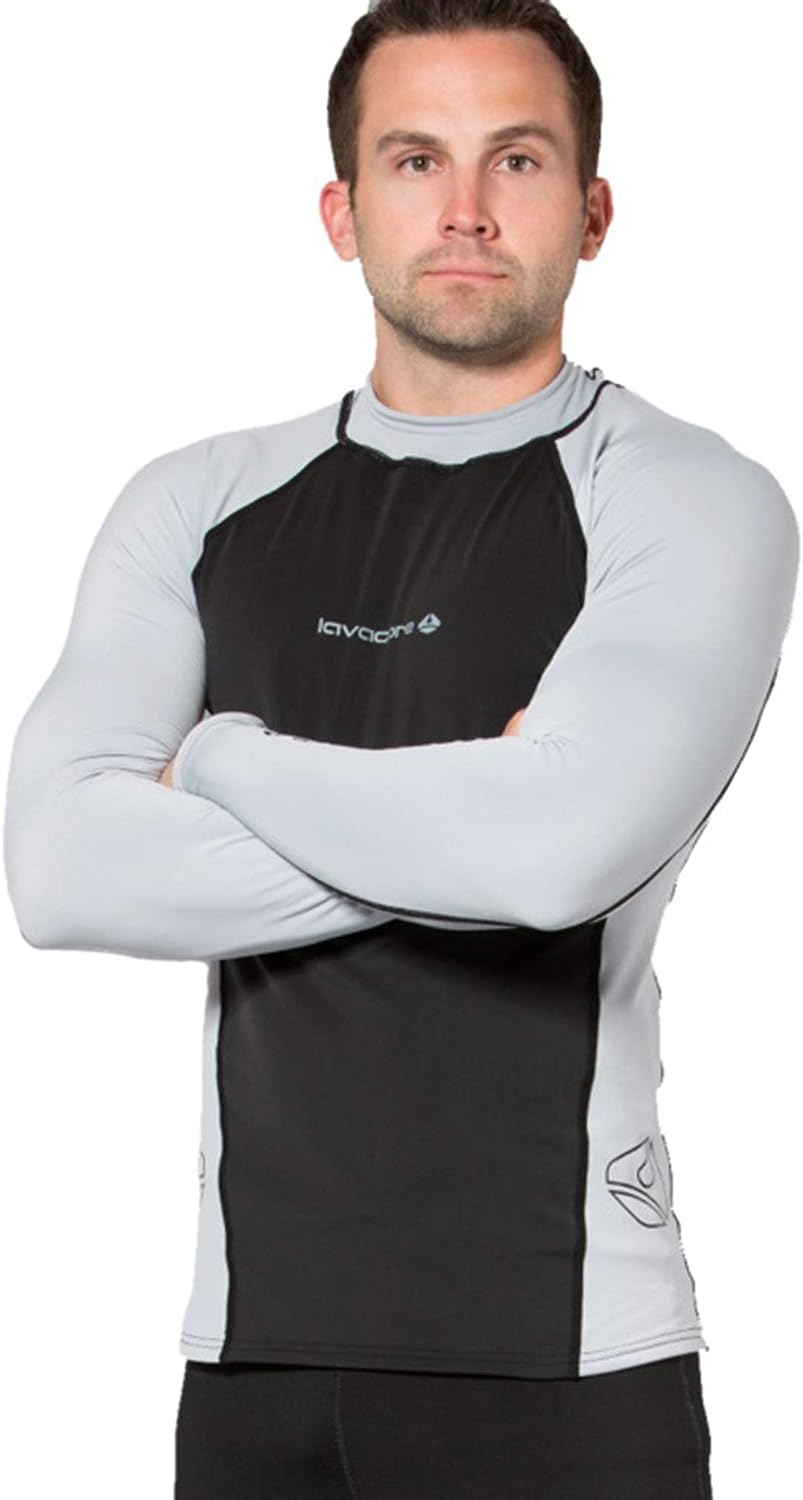 Lavacore Men's Long Sleeve Lavaskin Top (Navy, Medium Large)