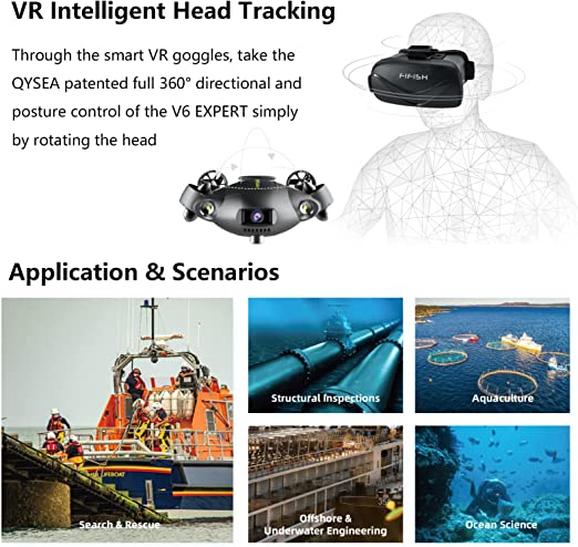 QYSEA FIFISH V6 EXPERT Professional Underwater Drone Package – House of Scuba