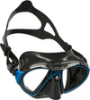 Cressi Air Black Silicone Skirt Two Lens Mask for Scuba Diving Spearfishing