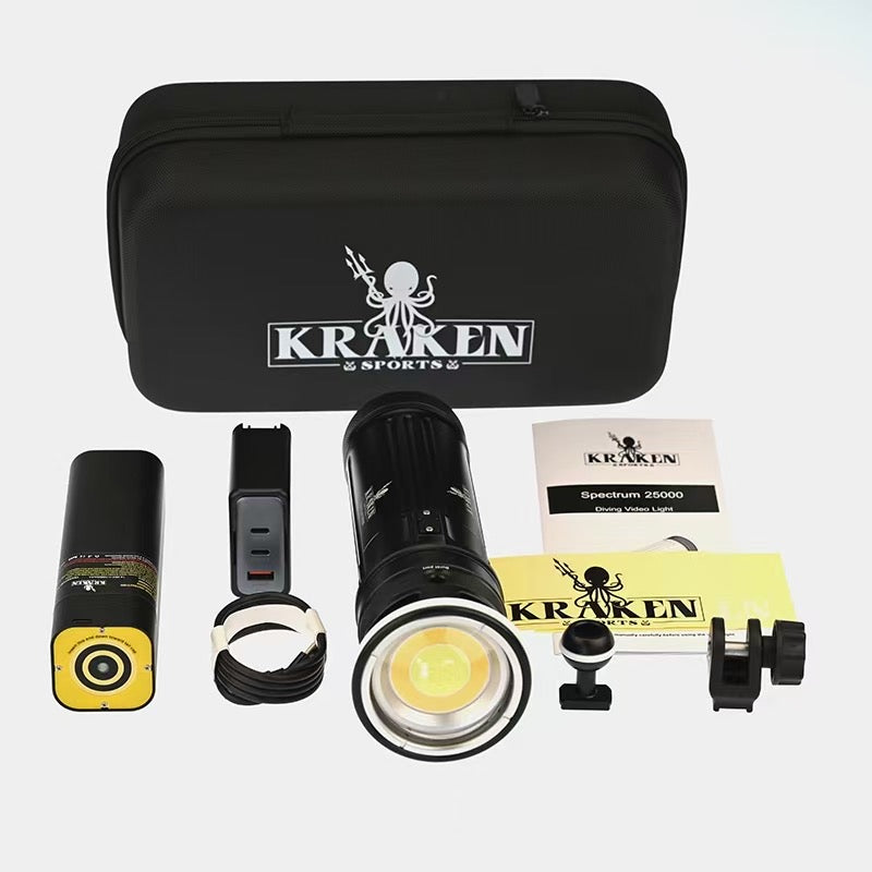 Kraken Spectrum 25000 Photo\Video Dive Light