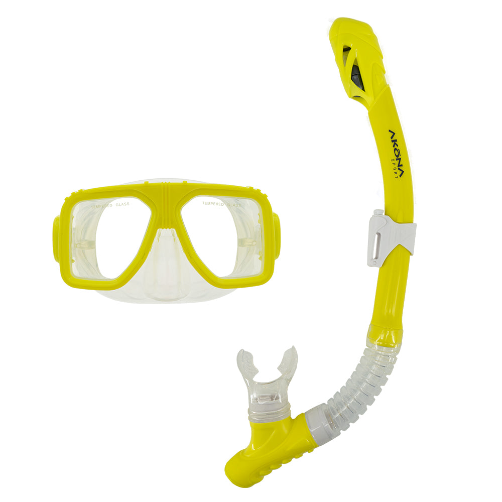 Akona Adult Mask & Snorkel Set Scuba Diving Kit