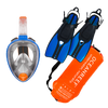 Ocean Reef ARIA Classic Snorkaling Mask + DUO II Fins w/ Dry Bag Buoy