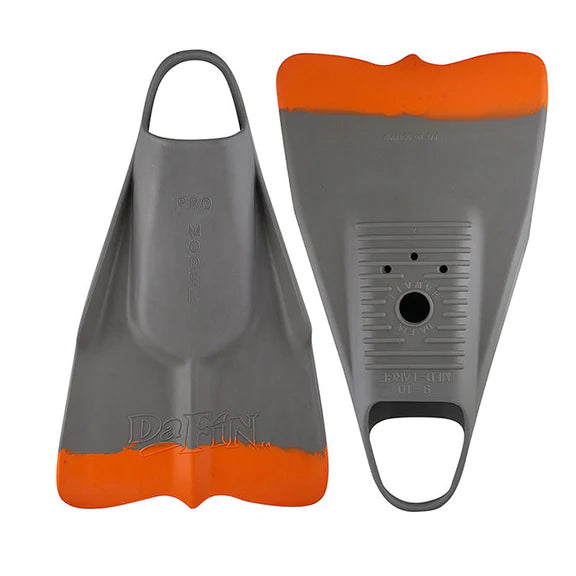 DaFiN Pro Classic Gray & Orange Fins