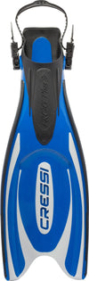 Cressi Sub Frog Plus Scuba Diving Open Heel Adjustable Fins Made in Italy