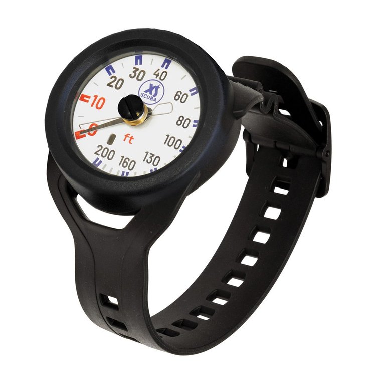 XS Scuba QuikVu Depth Gauge Wrist Mounted