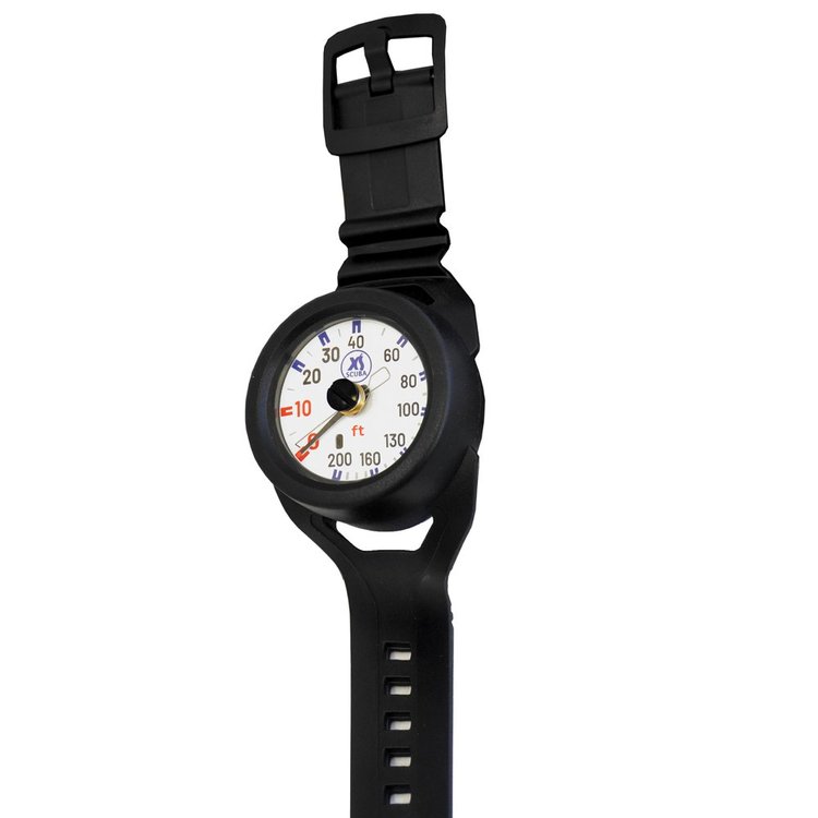 XS Scuba QuikVu Depth Gauge Wrist Mounted