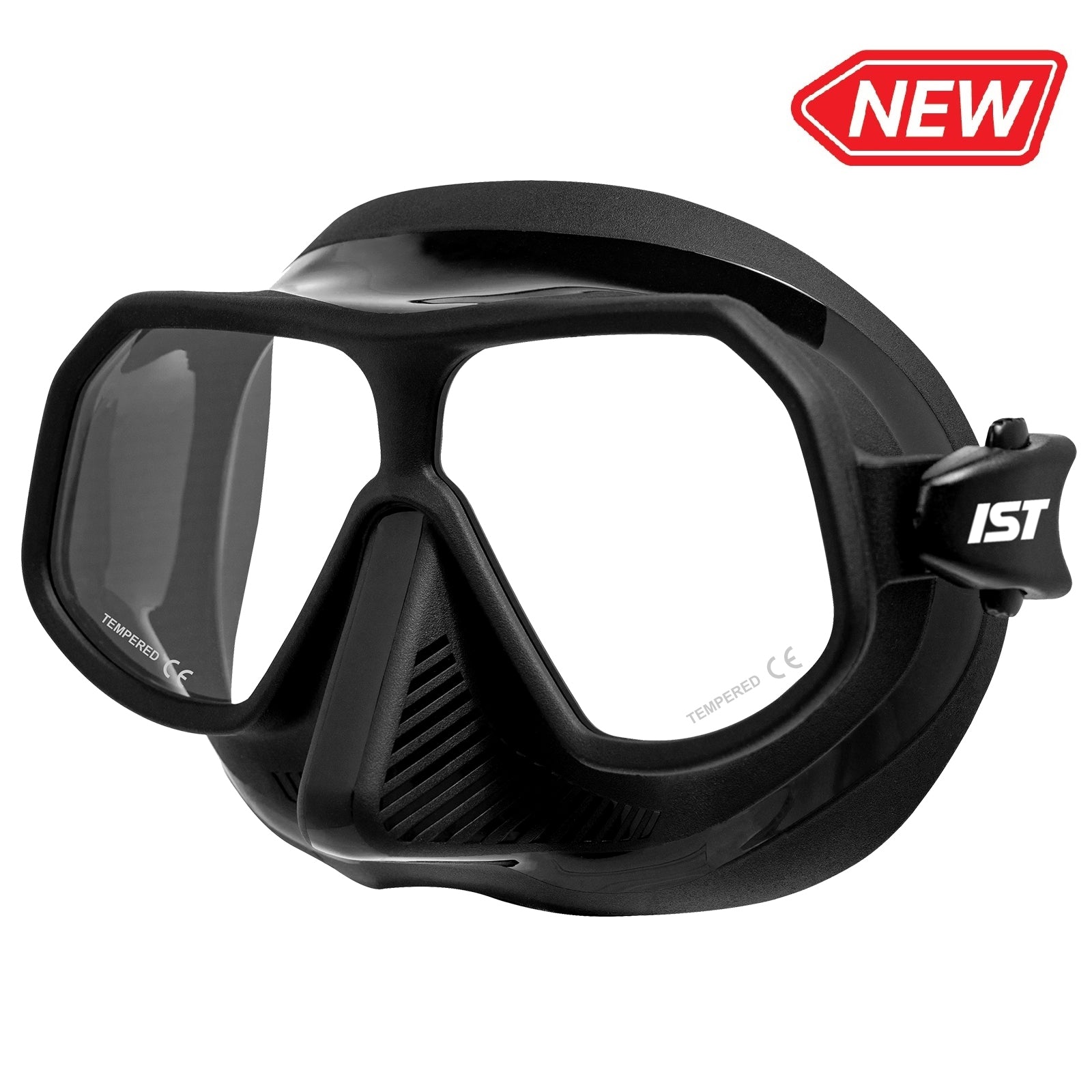 freediving goggles IST Mp210 Sonic Dual-Window Diving Snorkeling Mask (Black)