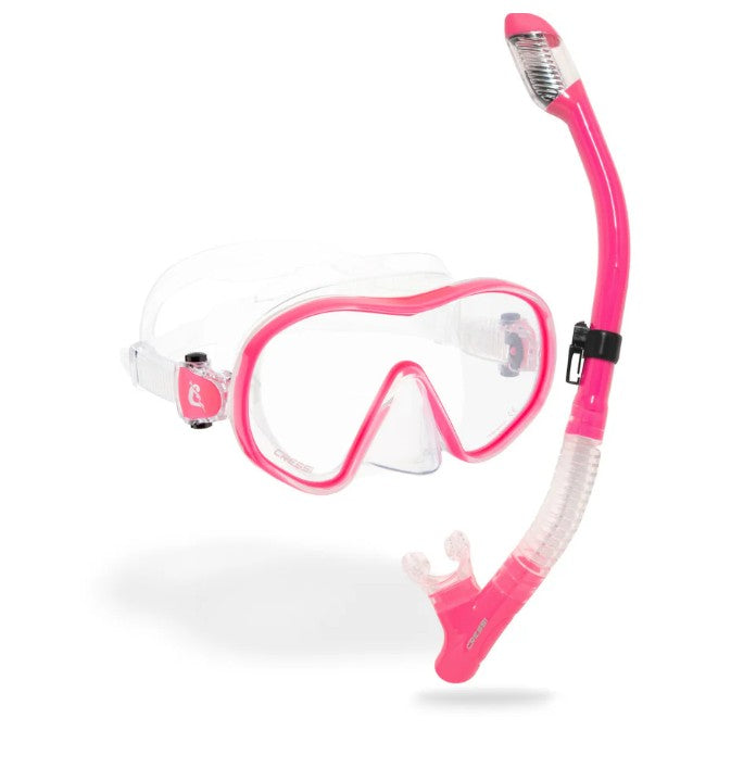 Cressi F-Dual Mask & Tao Dry Mask & Snorkel Set