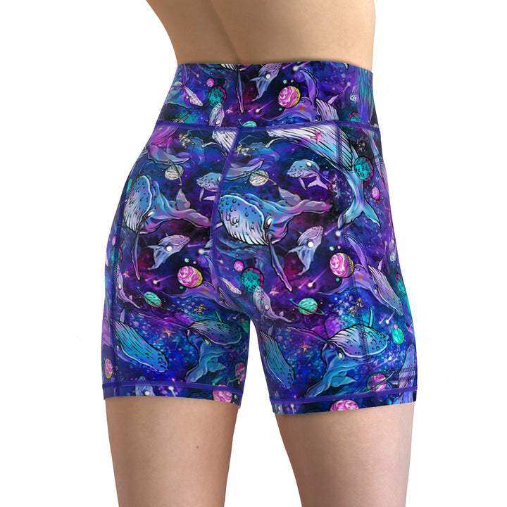 Spacefish Army Womens Cosmic Whale Shorts