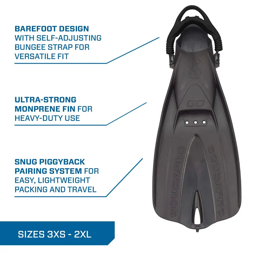 ScubaPro GO Travel Open Heel Fins