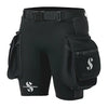 Scubapro Men's 1mm Hybrid Cargo Shorts With Adjustable waist Belt for Scuba Diving or Snorkeling