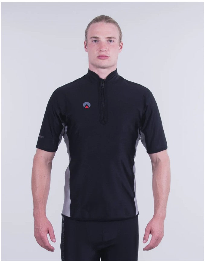 Sharkskin Mens Chillproof 2025 Short Sleeve Chest Zip Top