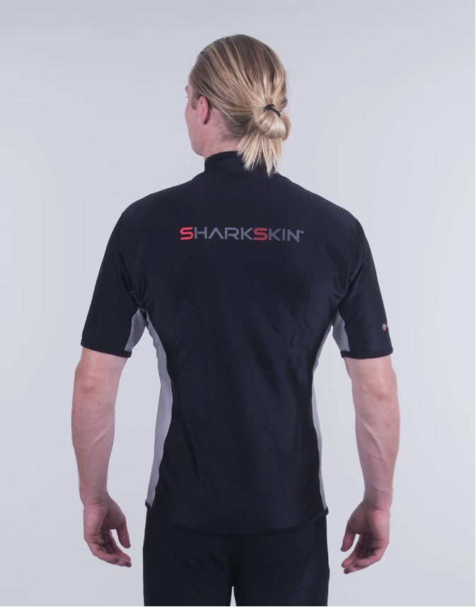 Sharkskin Mens Chillproof 2025 Short Sleeve Chest Zip Top