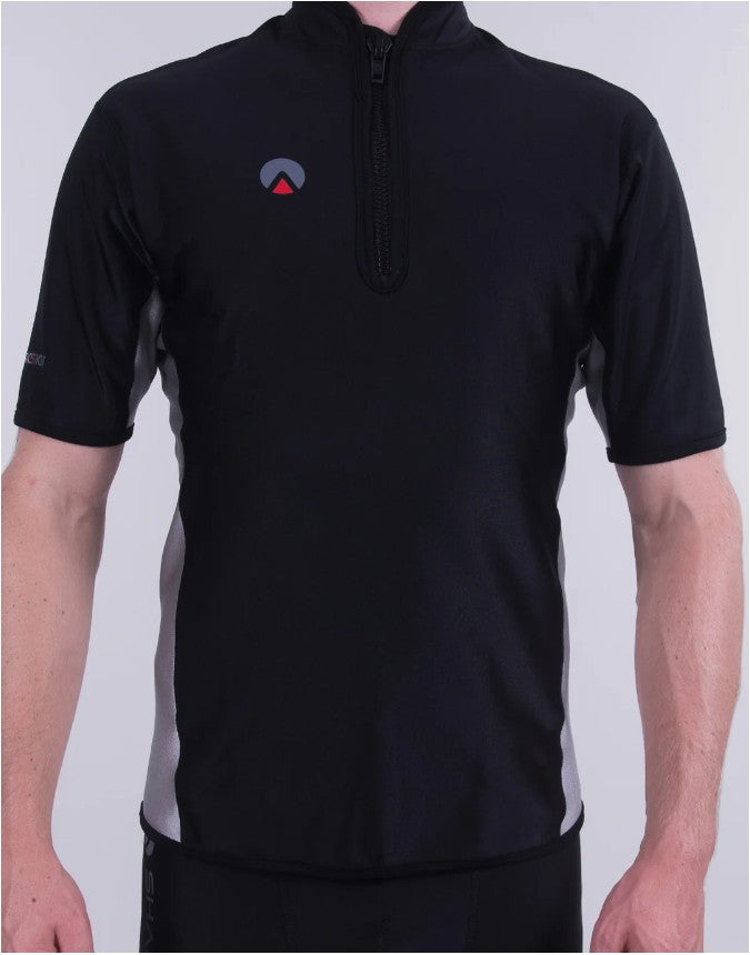 Sharkskin Mens Chillproof 2025 Short Sleeve Chest Zip Top