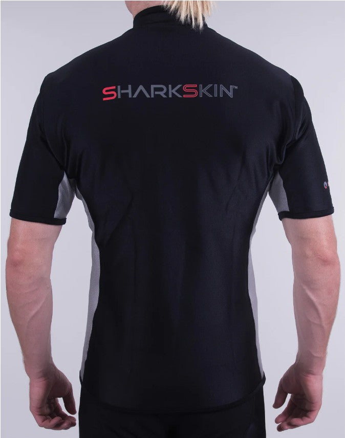 Sharkskin Mens Chillproof 2025 Short Sleeve Chest Zip Top