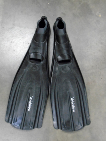 Mares Full Foot Avanti TRE Scuba Diving Snorkeling Fins Size 44-45 - BLACK
