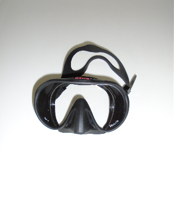 Hollis M1 Frameless Mask Wide View Low Volume Scuba Diving Snorkeling - BLACK