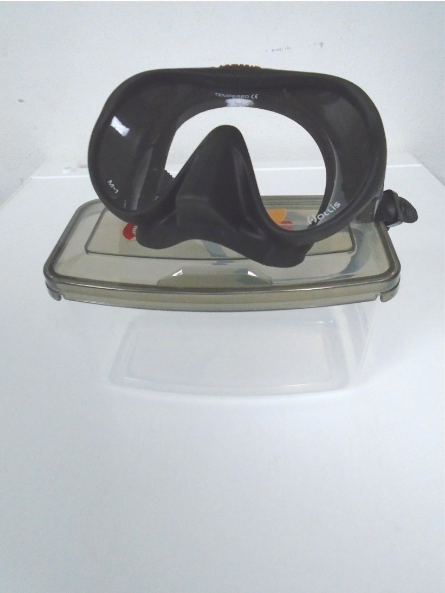 Hollis M1 Frameless Mask Wide View Low Volume Scuba Diving Snorkeling - BLACK