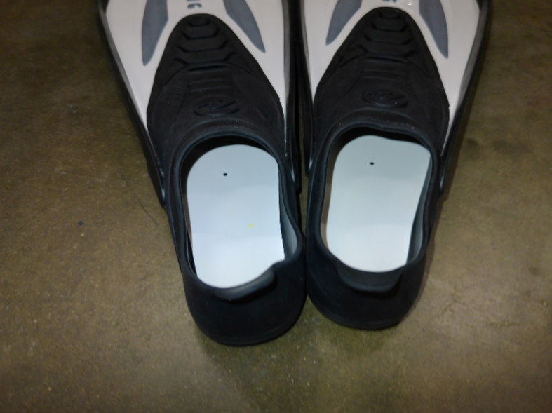 Aqualung Express Full Foot Fins Scuba Dive Snorkeling Size EU 36-37 US 4-5 WHITE
