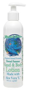 Tropical Seas Eternal Summer Hand & Body Lotion Aloe Vera 8oz After Sun Moisturizer