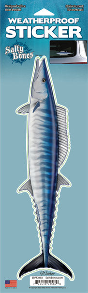 Wahoo Sticker Fish Decal Stickers 12 inch Wahoo Mahi White Seabass Yellow Fin Tuna ...