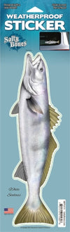 12 inch Fish Decal Stickers Wahoo, Mahi, White Seabass, Yell