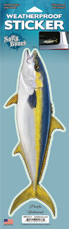 12 inch Fish Decal Stickers Wahoo, Mahi, White Seabass, Yell