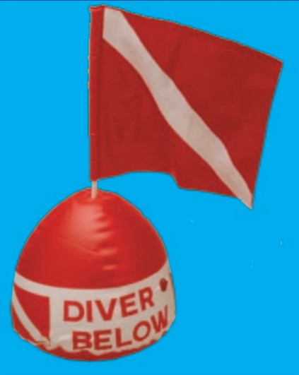 Trident Inflatable Surface Float w/ Flag