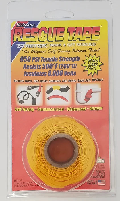 Rescue Tape Self-Fusing 700psi Strength Multi-Purpose Repair Tools