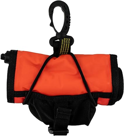 Akona 6ft Surface Marker Buoy with 20m Spool - Orange top view