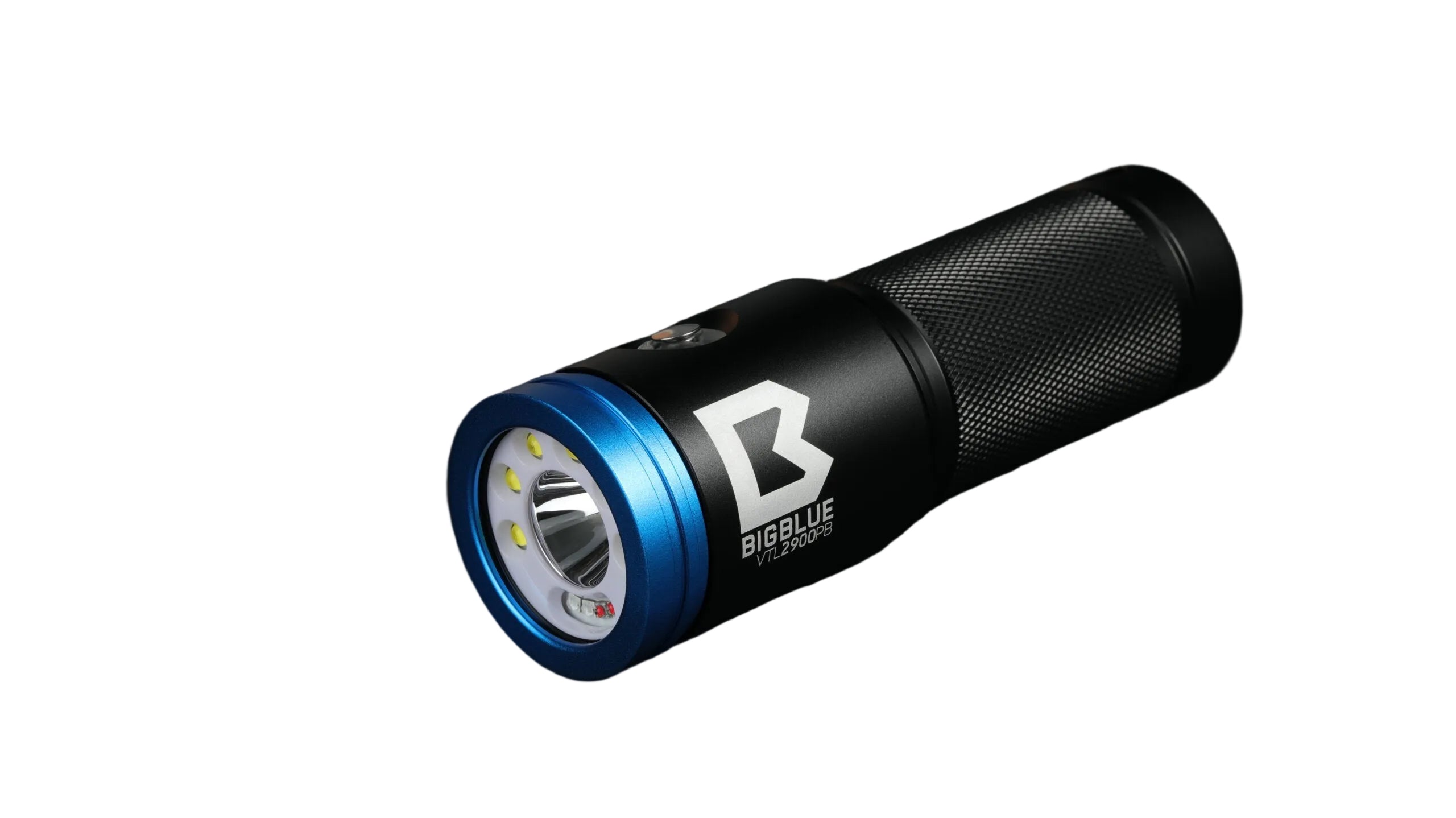 BigBlue VTL2900PB 2900-lumen dual-beam dive video light with built-in red and blue light modes