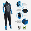 Aqua Lung 3mm Womens Hydroflex Wetsuit for SCUBA Diving
