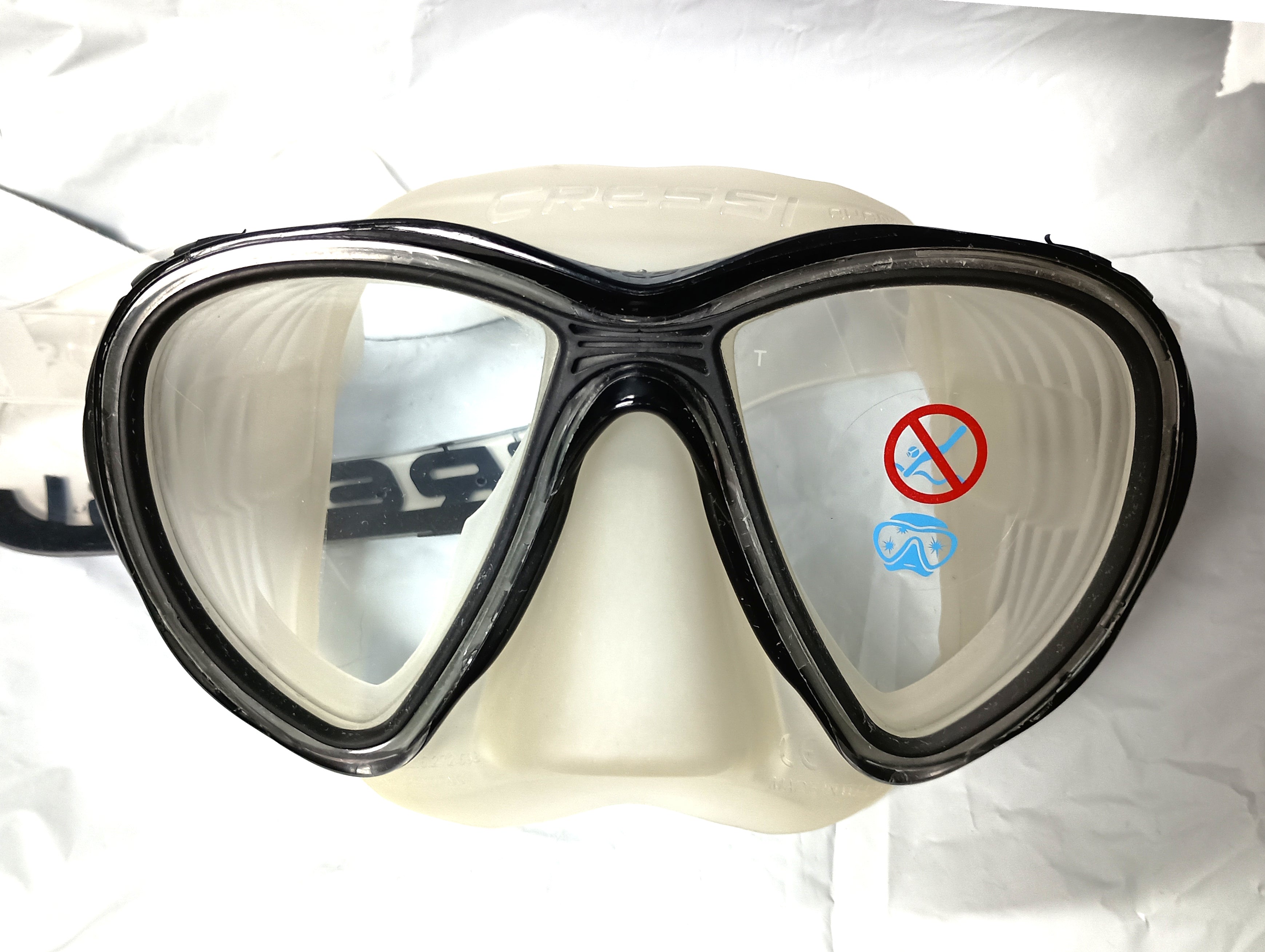 Cressi Quantum Mask 2-Lens Clear/Black