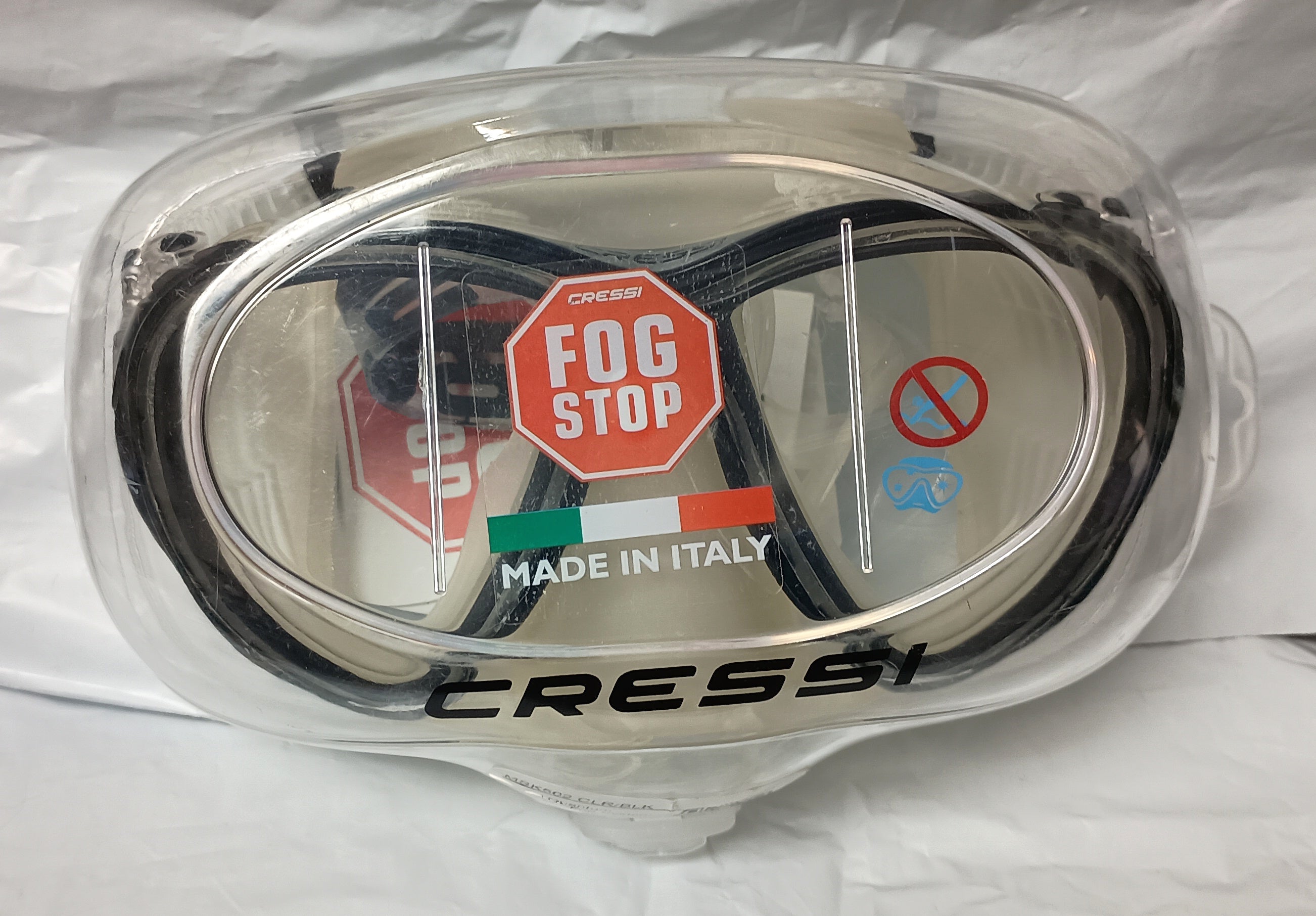 Cressi Quantum Mask 2-Lens Clear/Black
