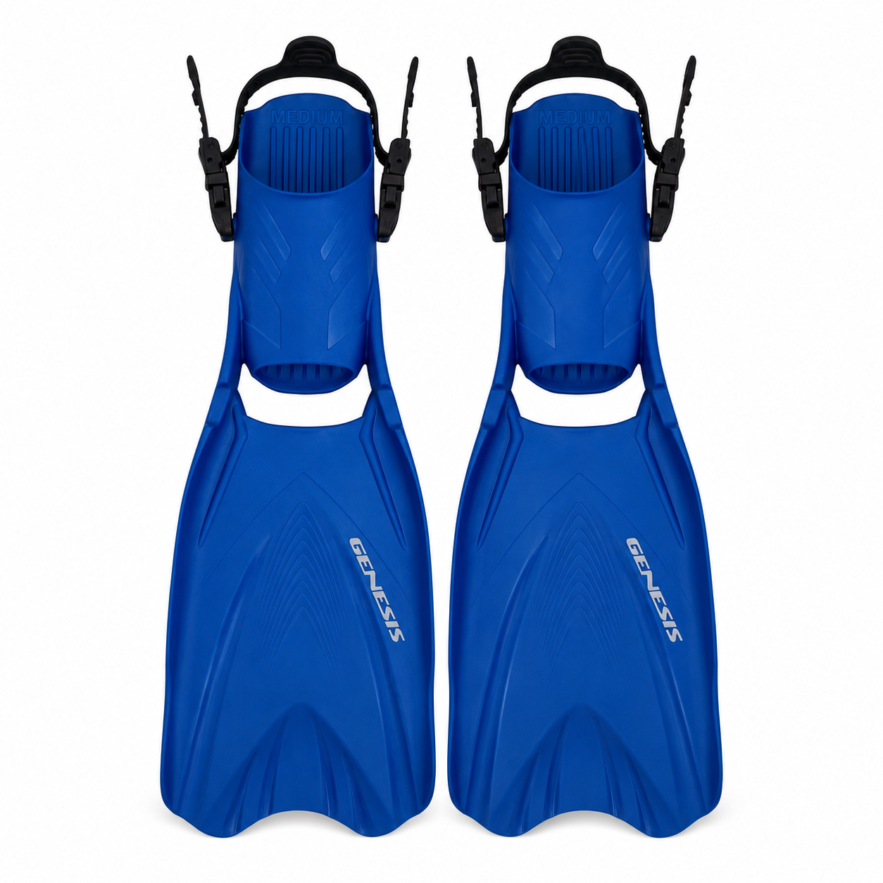 Genesis Icon Open Heel Fins - Ice Blue Pair