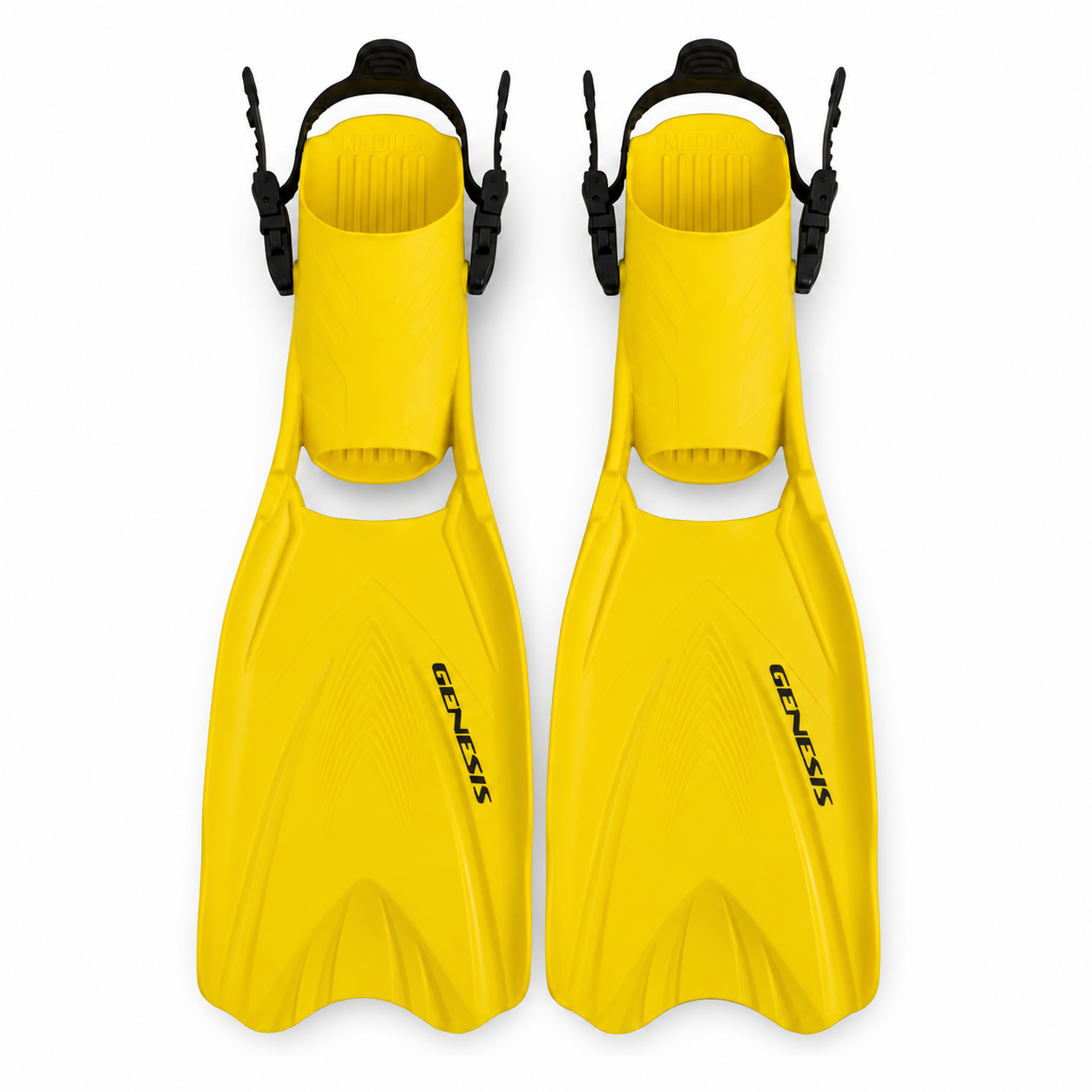 Genesis Icon Open Heel Fins - Lemon Yellow Pair