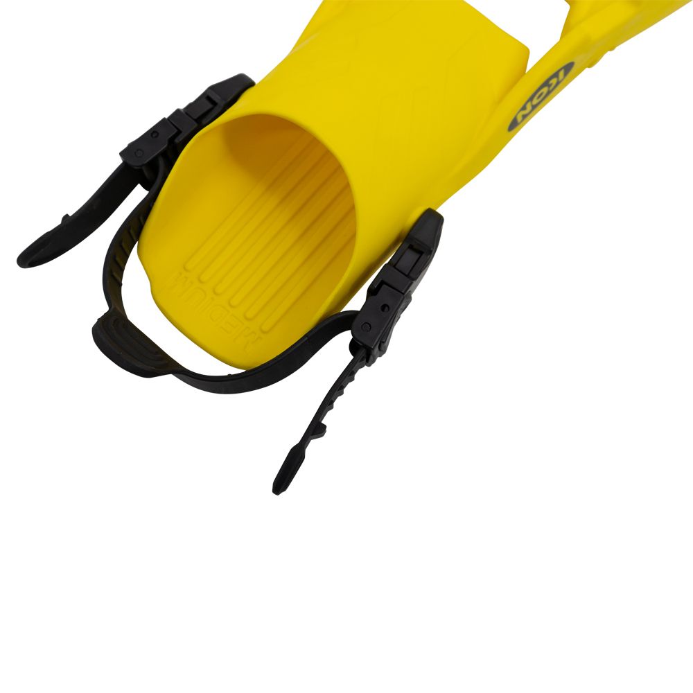 Genesis Icon Open Heel Fin - Lemon Yellow Side View