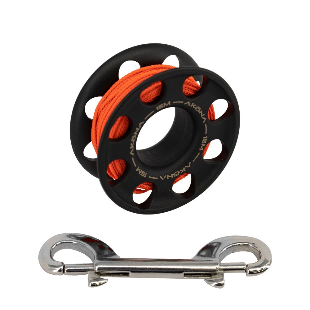 Akona Plastic Finger Spool w/ Double Ended Snap Bolt Clip