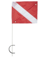 Gannet Dive Co. Dive Flag Assembly with Pole for Speafishing Dive Signal Marker Buoy SMB Floats