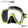 Tusa Freedom HD Super Wide Field of View Mask Scuba Diving Snorkeling