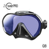 Tusa ZenSee Pro Single Lens Scuba Diving Mask w/Anti-Reflective, UV 420 Lens Treatment