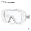 Tusa Freedom Tri-Quest 3-Window Panoramic View Wide Angle Scuba Diving Snorkeling Mask