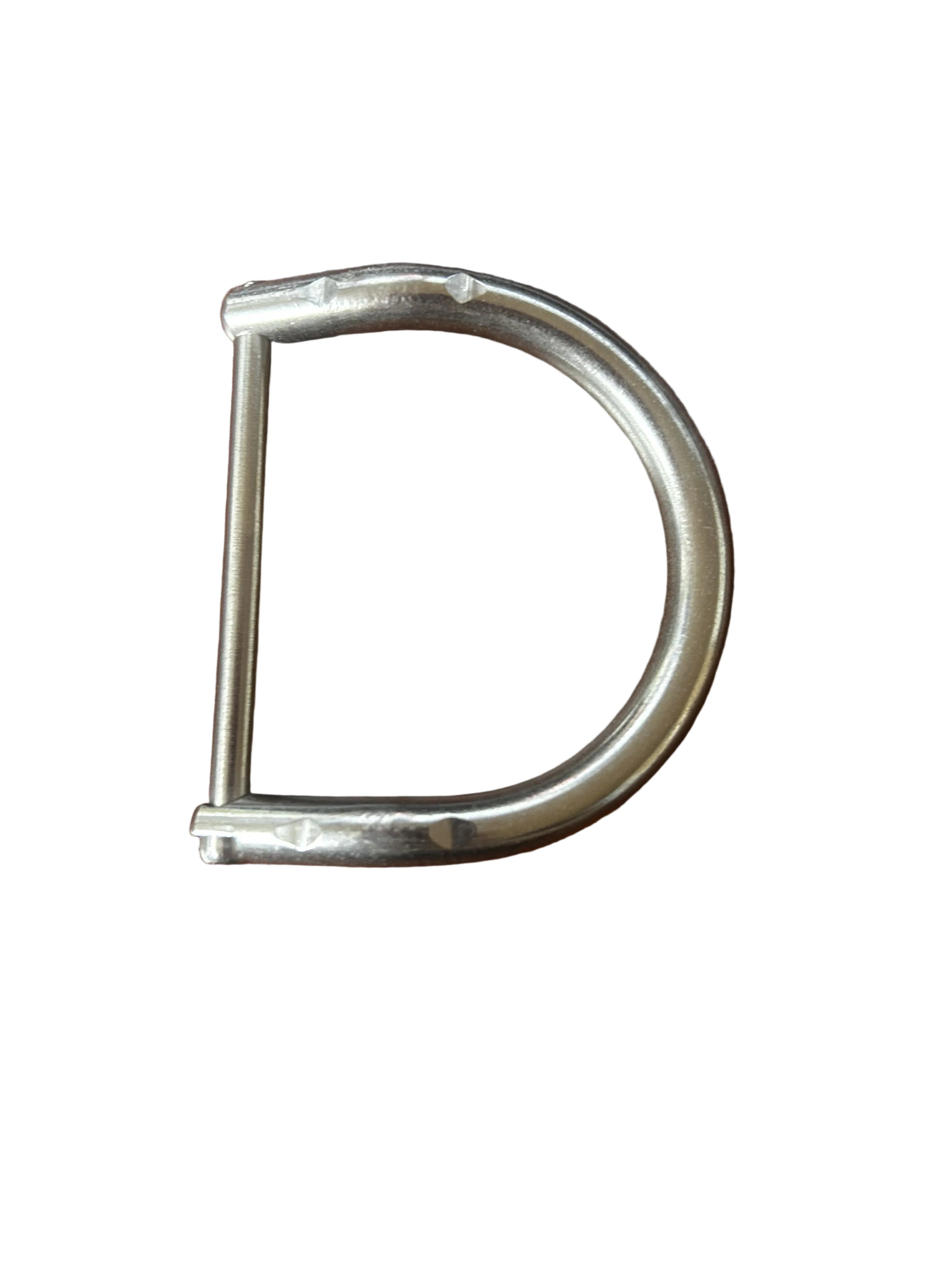 IST bent stainless steel D-ring 2.5 x 2.25 inch with removable crossbar