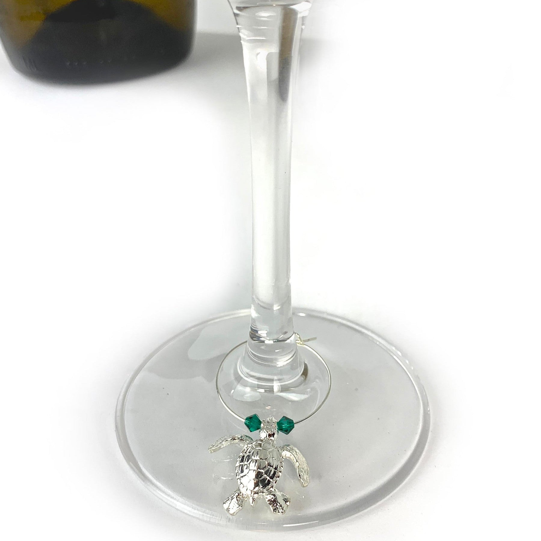 Big Blue Aquatics Diver Edition Sterling Wine Charms Glass M