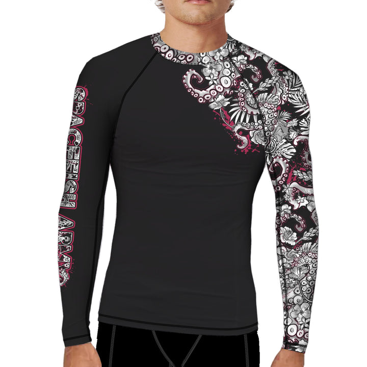 Spacefish Army Mens Octopower Rashguard